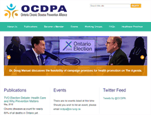 Tablet Screenshot of ocdpa.on.ca